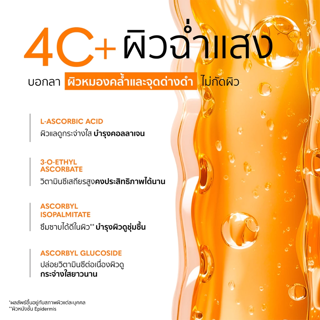 Gravich 4 Vitamin C Concentrate Serum 30ml บอกลาผิวหม่น รีเซ็ตผิวหมอง ปลุกผิวดูสดใส thumbnail 9