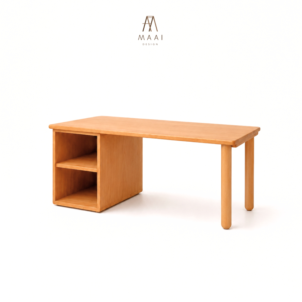 MAAI Design Hokan Coffee Table โต๊ะกลางโซฟา ไม้จริงทั้งตัว มีที่เก็บของ2ช่อง สไตล์ญี่ปุ่น มินิมอล