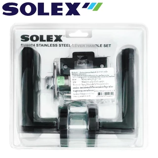SOLEX มือจับก้านโยกสแตนเลส NO.65105,65107 BLACK (ทางผ่าน) ไม่มีกุญแจ