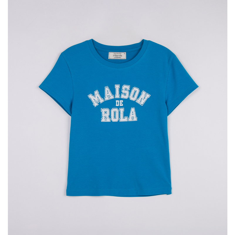 ROLAROLA - ROLA LOGO MINI T-SHIRT ( BLUE , MELANGE GRAY , YELLOW ) — صورة 8