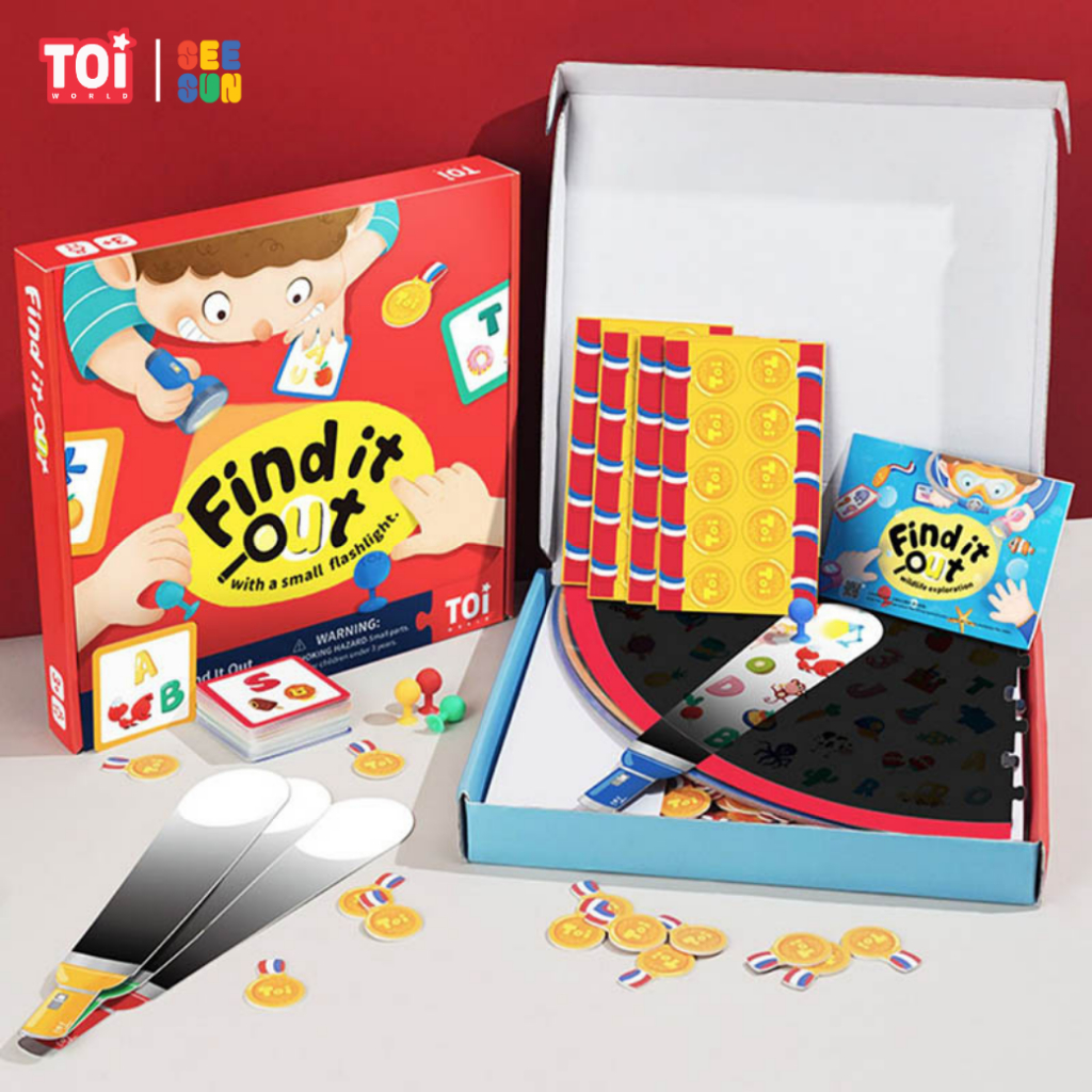 TOI Find It Out *ของแท้ Official* บอร์ดเกมแข่งค้นหาภาพ สิ่งของ ฝึกทักษะความไว ไหวพริบ และความจำ