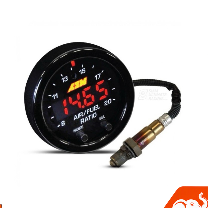 AFR AEM X-Series Wideband UEGO Air Fuel Ratio Gauge 30-0300 (30-300kPa) หน้าปัดดิจิทัล OLED สำหรับรถ