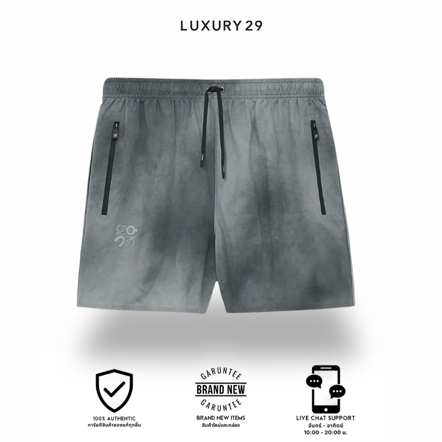 กางเกงขาสั้น On x Loewe Shorts in technical shell Grey/Multicolour (พร้อมส่ง)