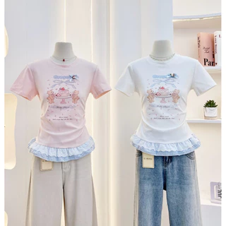 G-rose เสื้อแขนเฉียง แต่งชายระบาย
