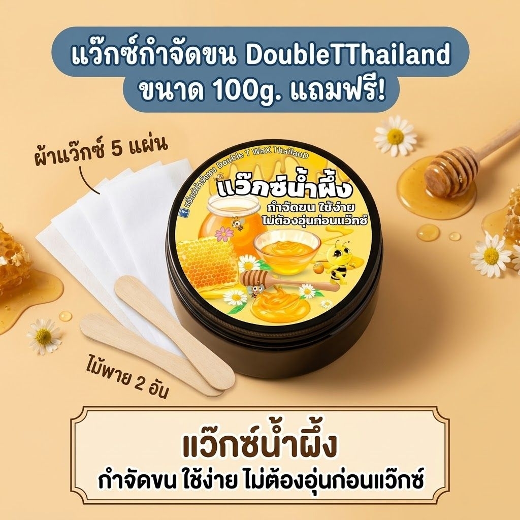 แว๊กซ์กำจัดขน100g.  แว๊กซ์ แว็กซ์ wax waxขน น้ำผึ้ง แว๊กน้ำผึ้งกำจัดขน กำจัดขนขาแขนรักแร้บิกินนี่