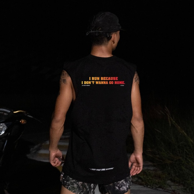 OG Oversized Muscle Tee – Gradient fire