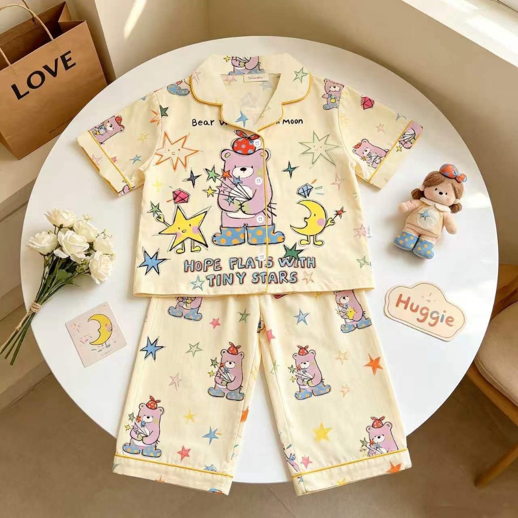 พร้อมส่ง bd60-bd79 9837  ชุดนอนดัชชุนพาทเทล