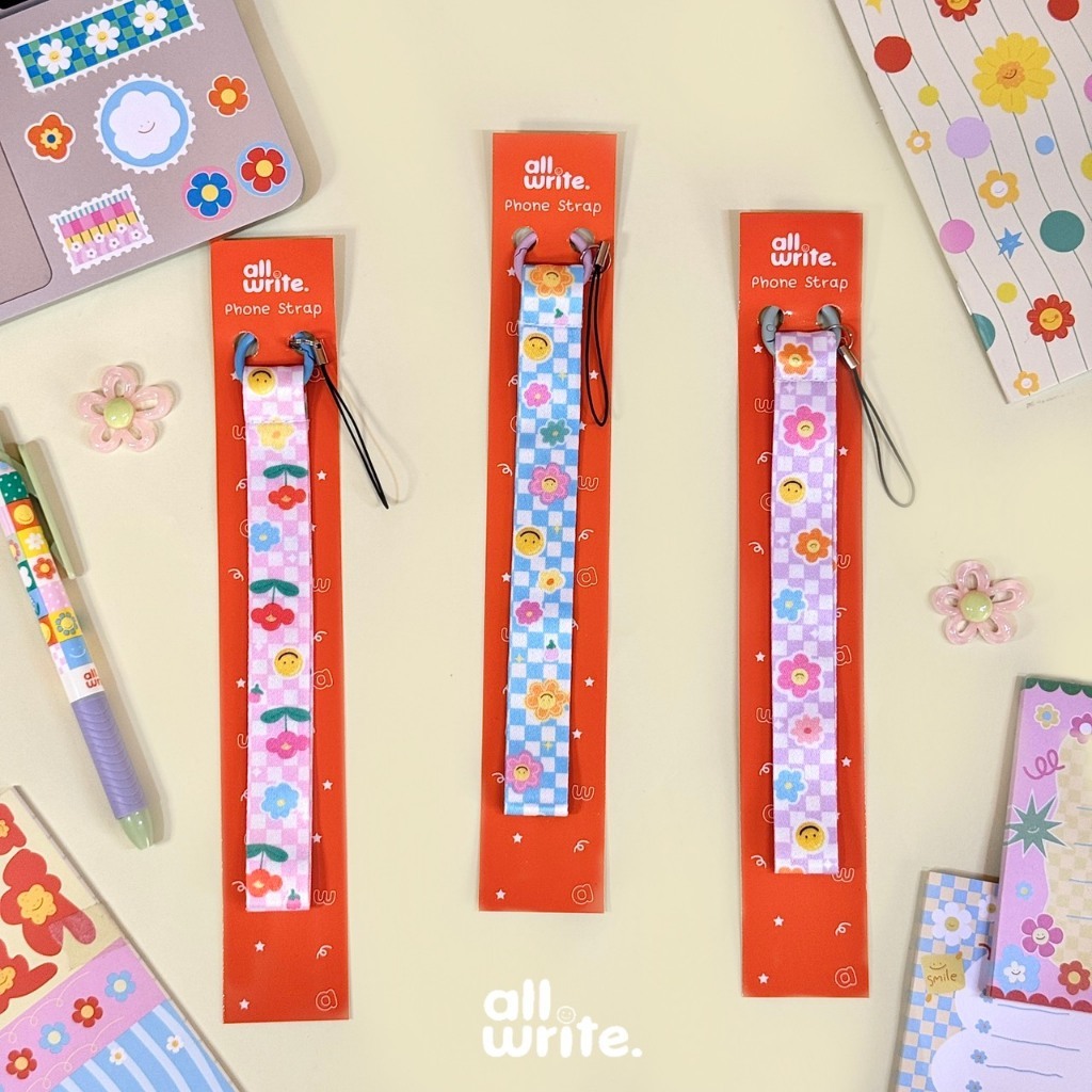 allwrite Phone Strap สายคล้องโทรศัพท์ สายคล้องมือถือ ขนาด 17.5x2 ซม.