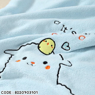 ✅พร้อมส่งในไทย✅ ผ้าคลุมอาบน้ำ ผ้าคลุมว่ายน้ำ เด็กลาย Alpaca ผ้าเช็ดตัว B220703101