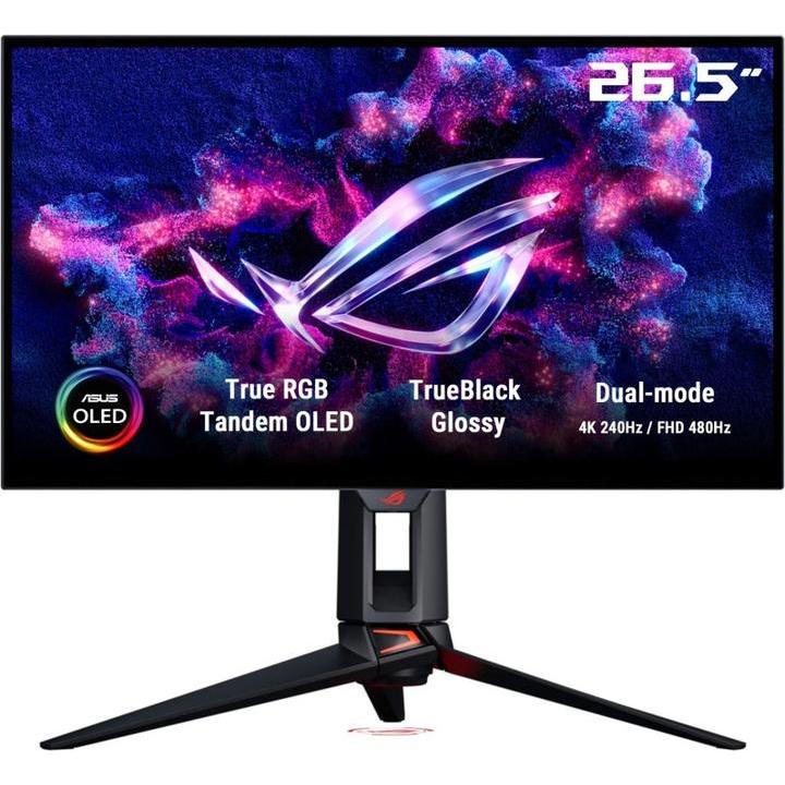 ASUS ROG Swift PG27UCWM 27 Inch 4K 240Hz Tandem RGB Stripe OLED Gaming Monitor | TrueBlack Glossy,