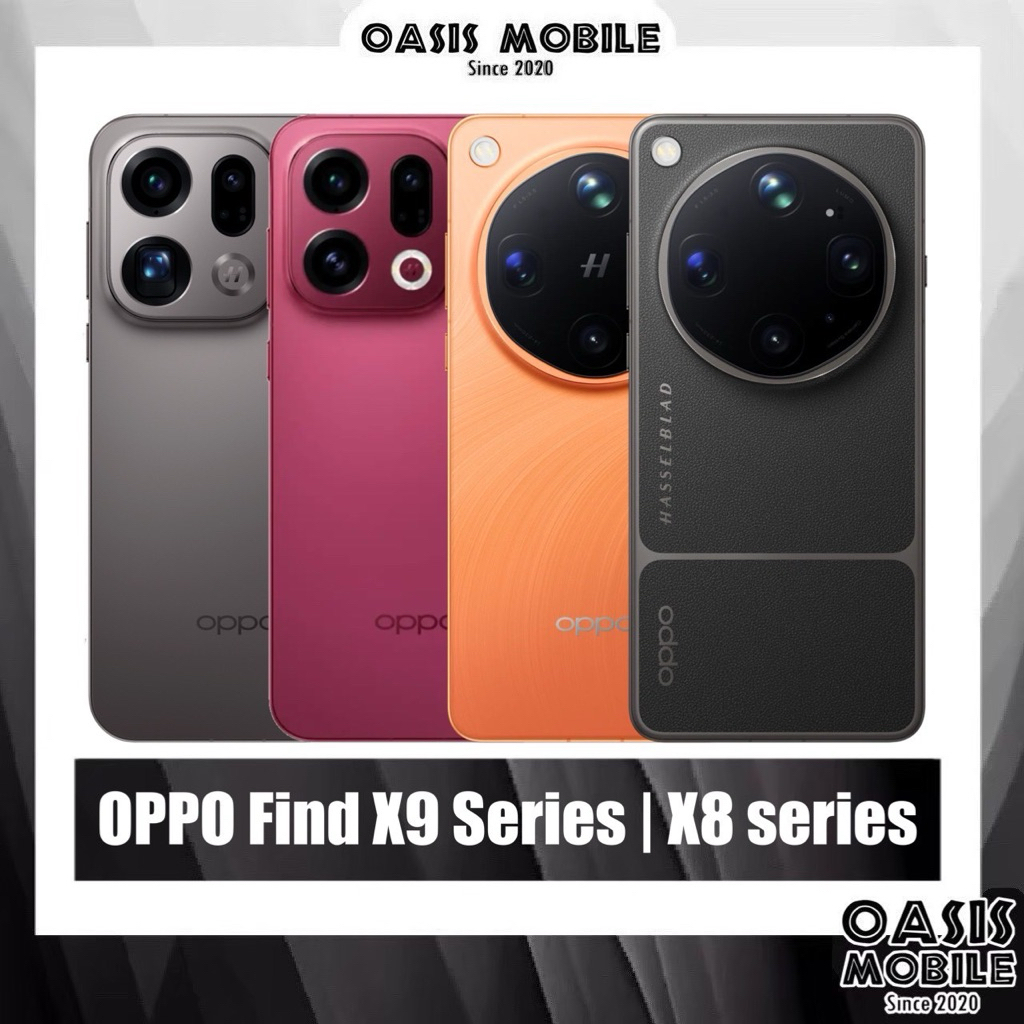 [Sale] OPPO Find X9 Ultra 6.82" | X9s 6.59" | X9 Pro 5G 6.78“ | X9 5G 6.59" ศูนย์ไทย | X8 X8Pro เคลียร์สต๊อก OasisMobile