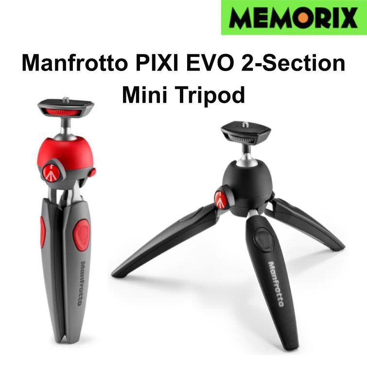 ถูกที่สุด ของแท้ Orignal Manfrotto PIXI EVO (2 Section) Mini Tripod ขาตั้งกล้อง