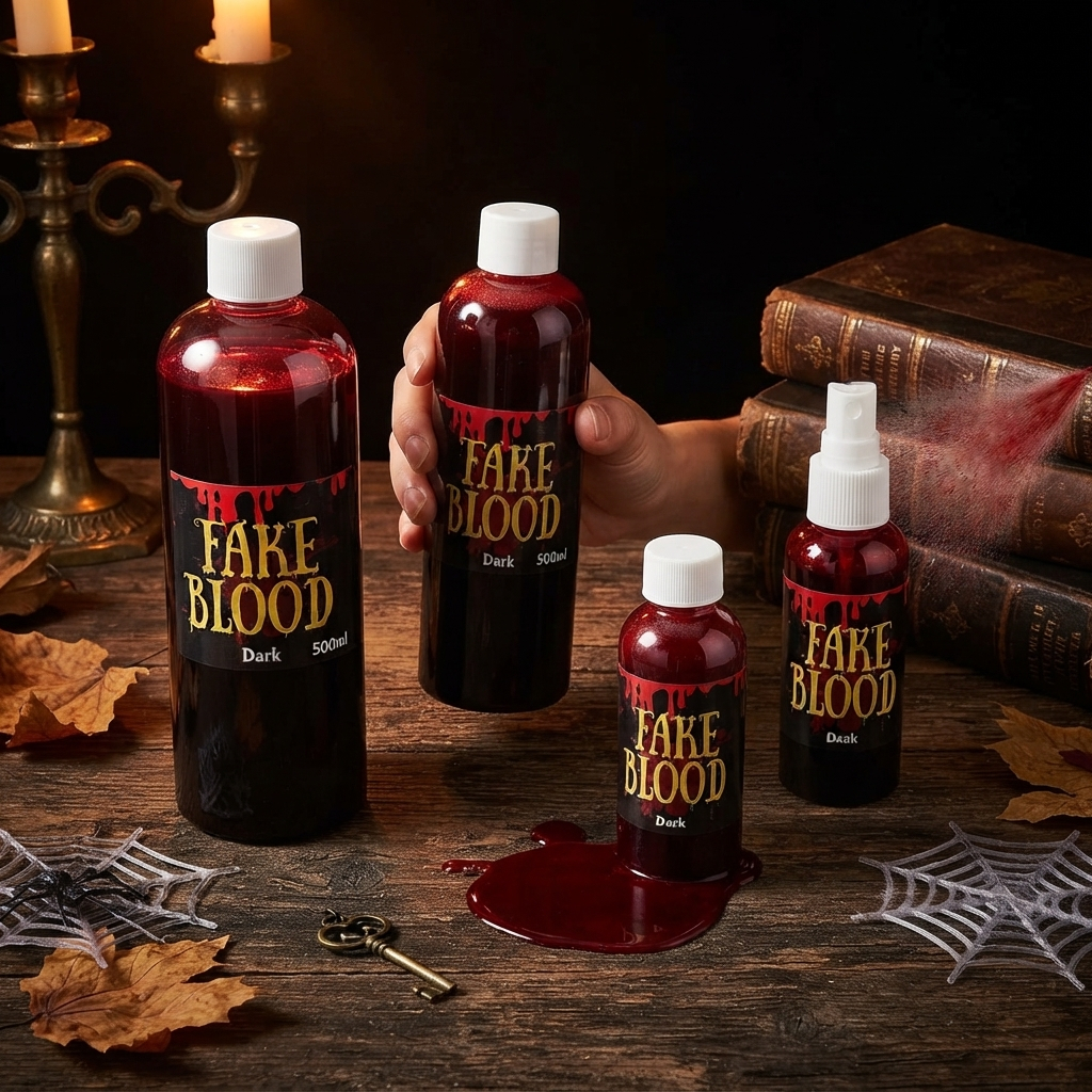 เลือดปลอม แฟคบลัด (Fake Blood) น้ำเลือดเอฟเฟกต์ สำหรับแต่งแผลฮาโลวีน ปาร์ตี้ แฟนซี ถ่ายหนัง คอสเพลย์