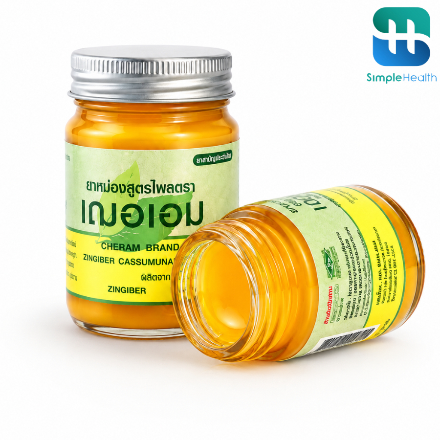 Simple Health ยาหม่อง ยาหม่องสมุนไพร 22g 65g ยาหม่องแก้ปวด Herbal balm บรรเทาอาการวิงเวียน ลดอาการปวด คลายเส้น