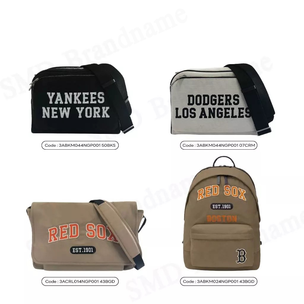 MLB กระเป๋าสะพายข้าง กระเป๋าเป้ สะพายหลัง สำหรับผู้หญิงและผู้ชาย สินค้าจากชอป แท้ 100%