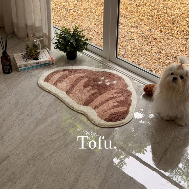 Tofu. พรมเช็ดเท้า The Food Collection ขนาด 45 x 70cm / 45 x 65cm ซักได้ แห้งไว มีกันลื่น
