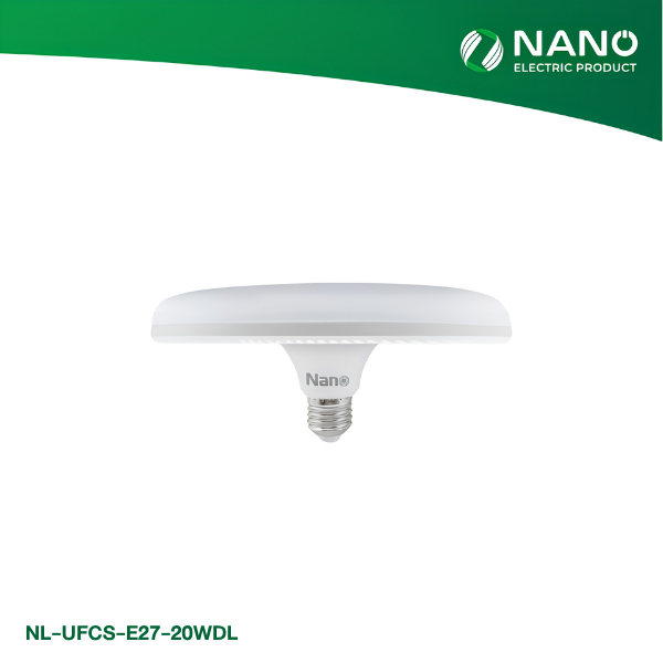 NANO LED UFO ขั้ว E27 Compact Series (1ชิ้น/กล่อง) รุ่น NL-UFCS-E27-WDL