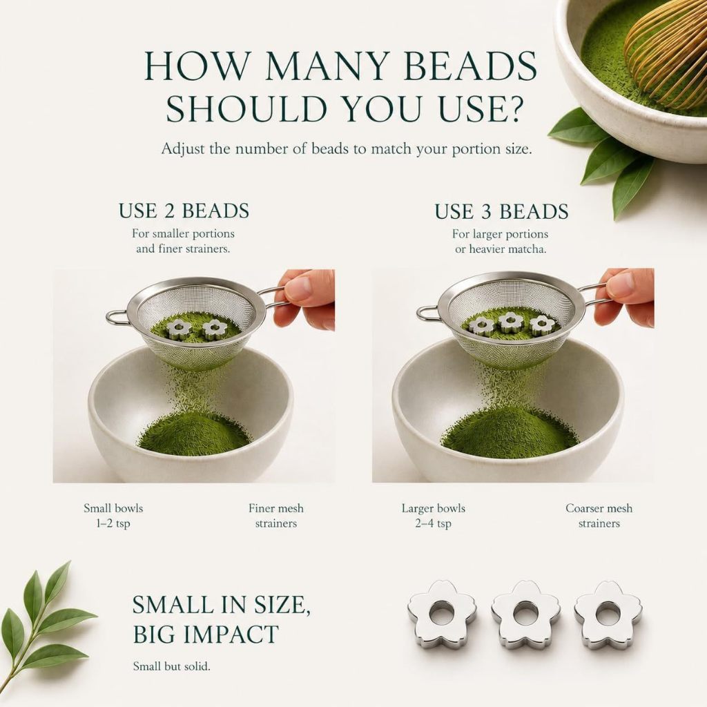 [สินค้าใหม่]สแตนเลส Matcha Sifter Anti-Cakingกันสนิมแป้งตะแกรงสําหรับ 304 Food Grade Professional Tea