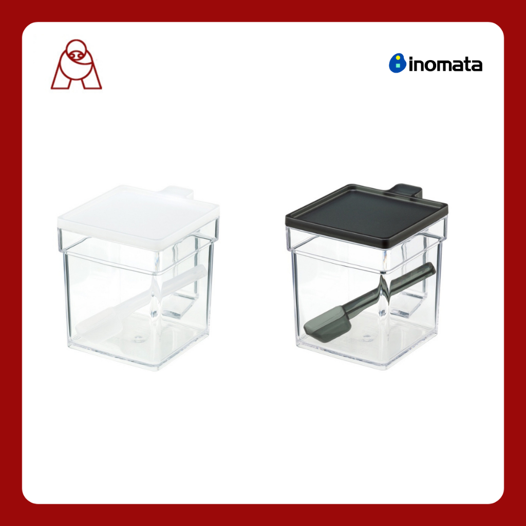Inomata กล่องใส่เครื่องปรุง พร้อมช้อนตัก ผลิตและนำเข้าจากญี่ปุ่น มีให้เลือก 2 สี