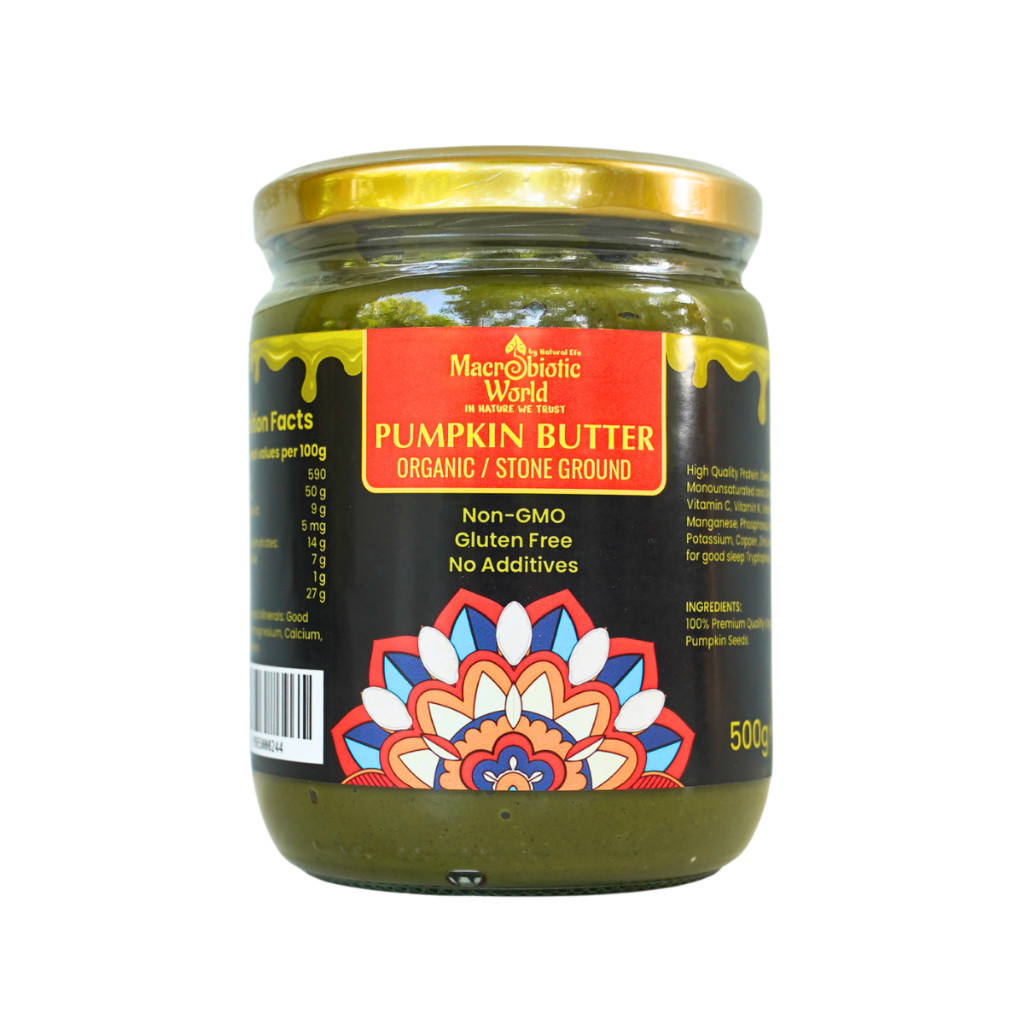 Organic/Bio Pumpkin Butter เนยเมล็ดฟักทอง (185g/500g) l Macrobiotic World Natural Efe l Spreads l SY