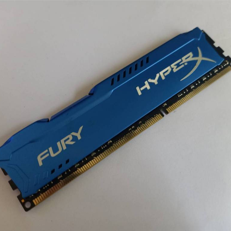 RAM Kingston Hyper-X FURY DDR3-Bus1600-8G รหัส HX316C10F/8 ซิงค์สีฟ้า