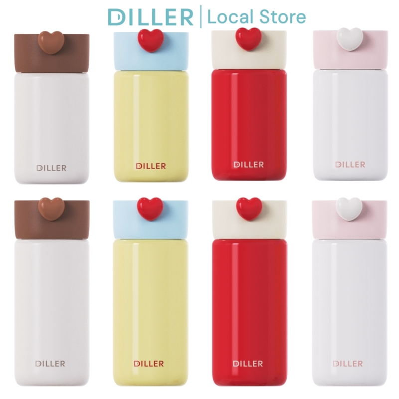 Diller Cat Mini Thermos ขวด 316 กระติกน้ําสูญญากาศสแตนเลส 280ml D9414 D9429 D9364