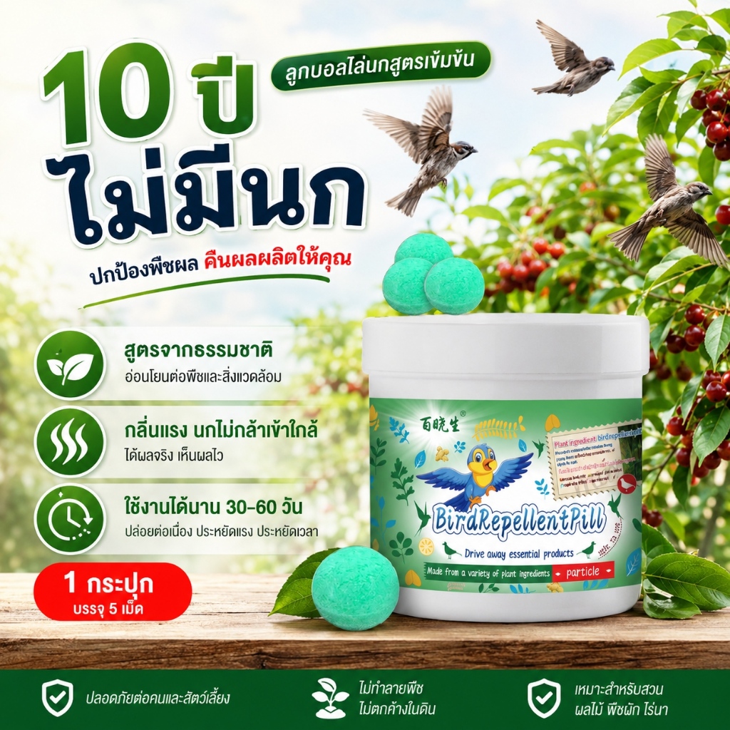 🐦 ก้อนไล่นกพิราบ ป้องกันนกเกาะและรบกวน ช่วยลดปัญหานกมาทำรังและสร้างความสกปรก เหมาะสำหรับบ้านและระเบียง ใช้งานง่าย