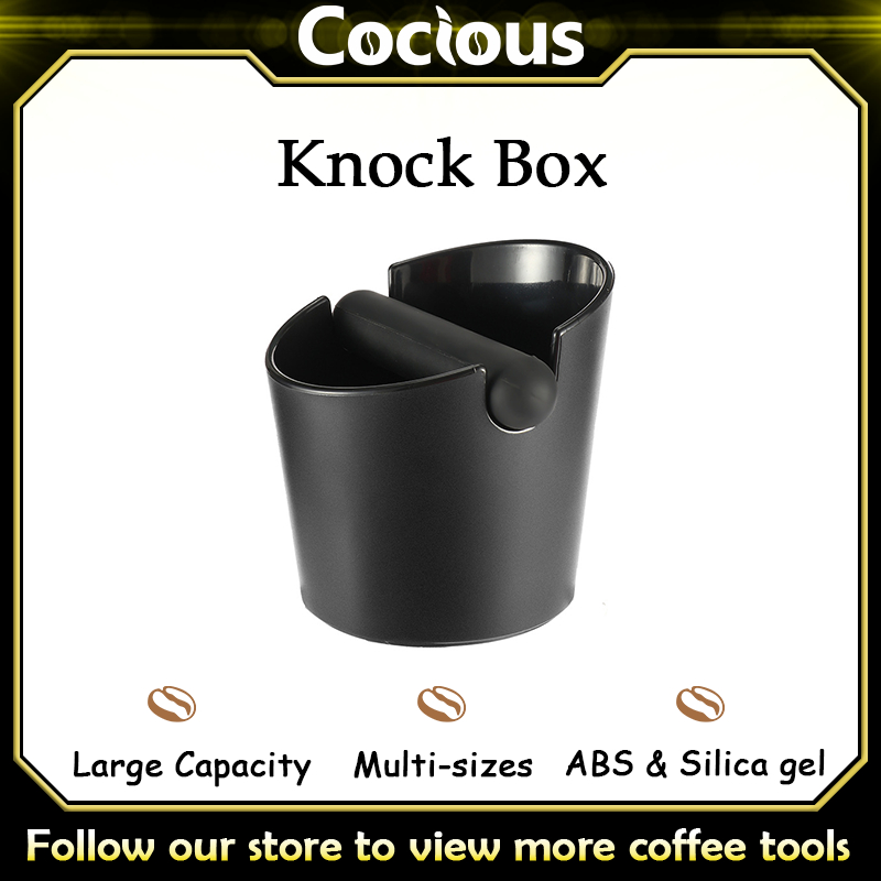 Espresso Knock Box Shock-Absorbent Durable Barista Style Coffee Knock Box With Removable Knock Bar
