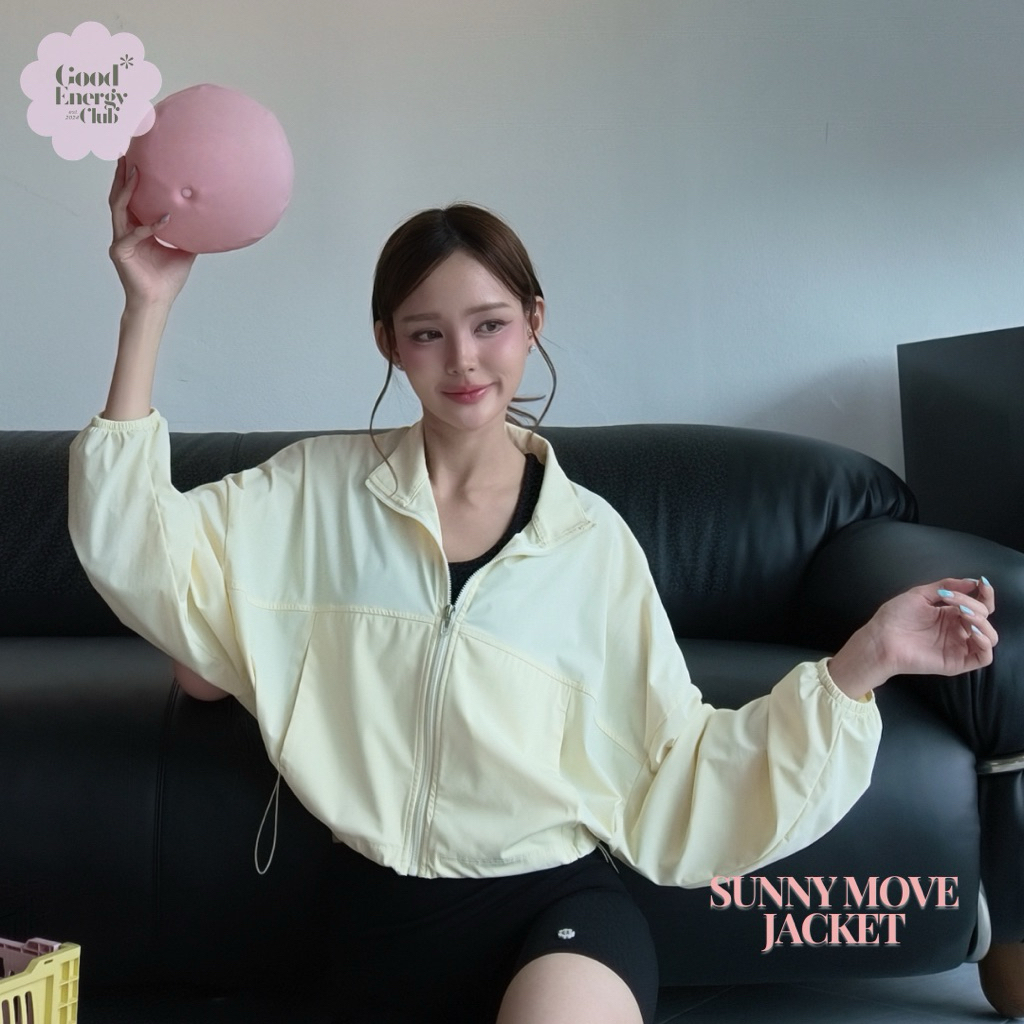 GOOD ENERGY CLUB - SUNNY MOVE JACKET UPF50+ เสื้อคลุมกันแดด เสื้อแจ็คเก็ตออกกำลังกาย