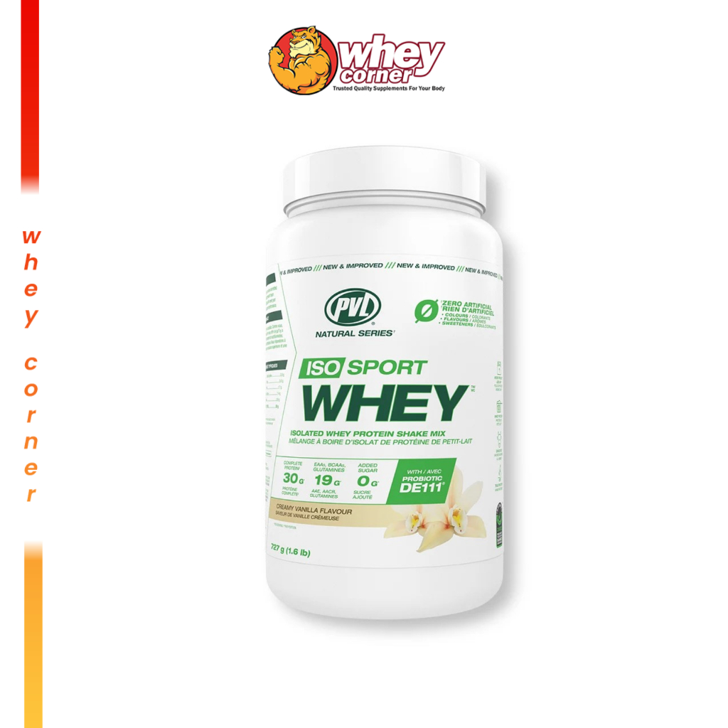 PVL Iso Sport Whey 727-840 g. - New Formula!! เวย์ เวย์โปรตีนไอโซเลท เวย์โปรตีนเพิ่มกล้ามเนื้อ