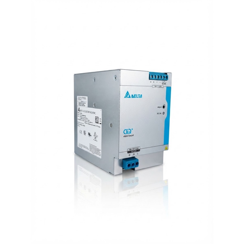 Industrial Power Supply (Switched-Mode Power Supply แบบราง DIN Rail) ของแบรนด์ Delta Electronics ซีร