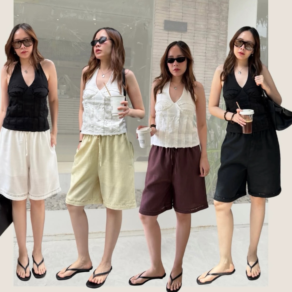 tshop กางเกง Piccolo LINEN short