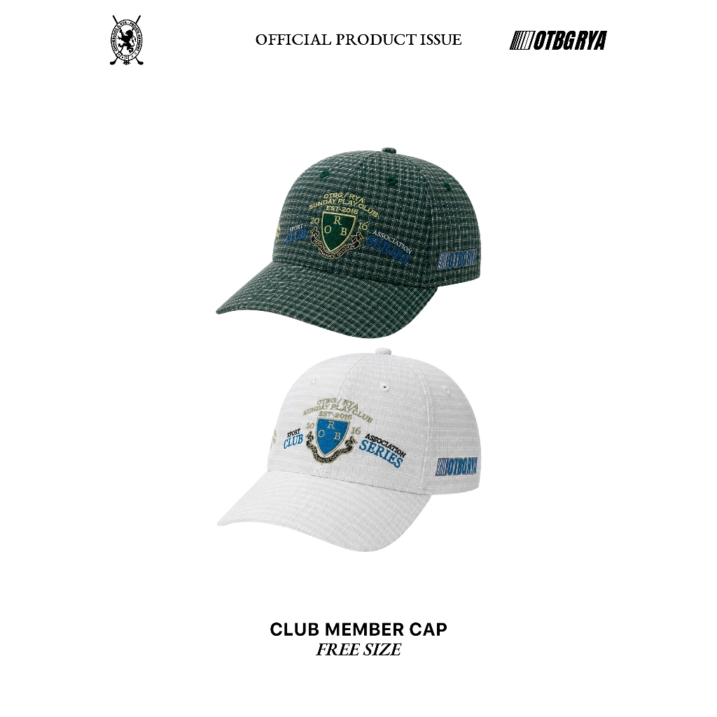 (พร้อมส่ง18 Sep) OTBG x RYA Club Member Cap หมวกแก๊ป ปักลาย ผ้ากันยูวี UV Protect
