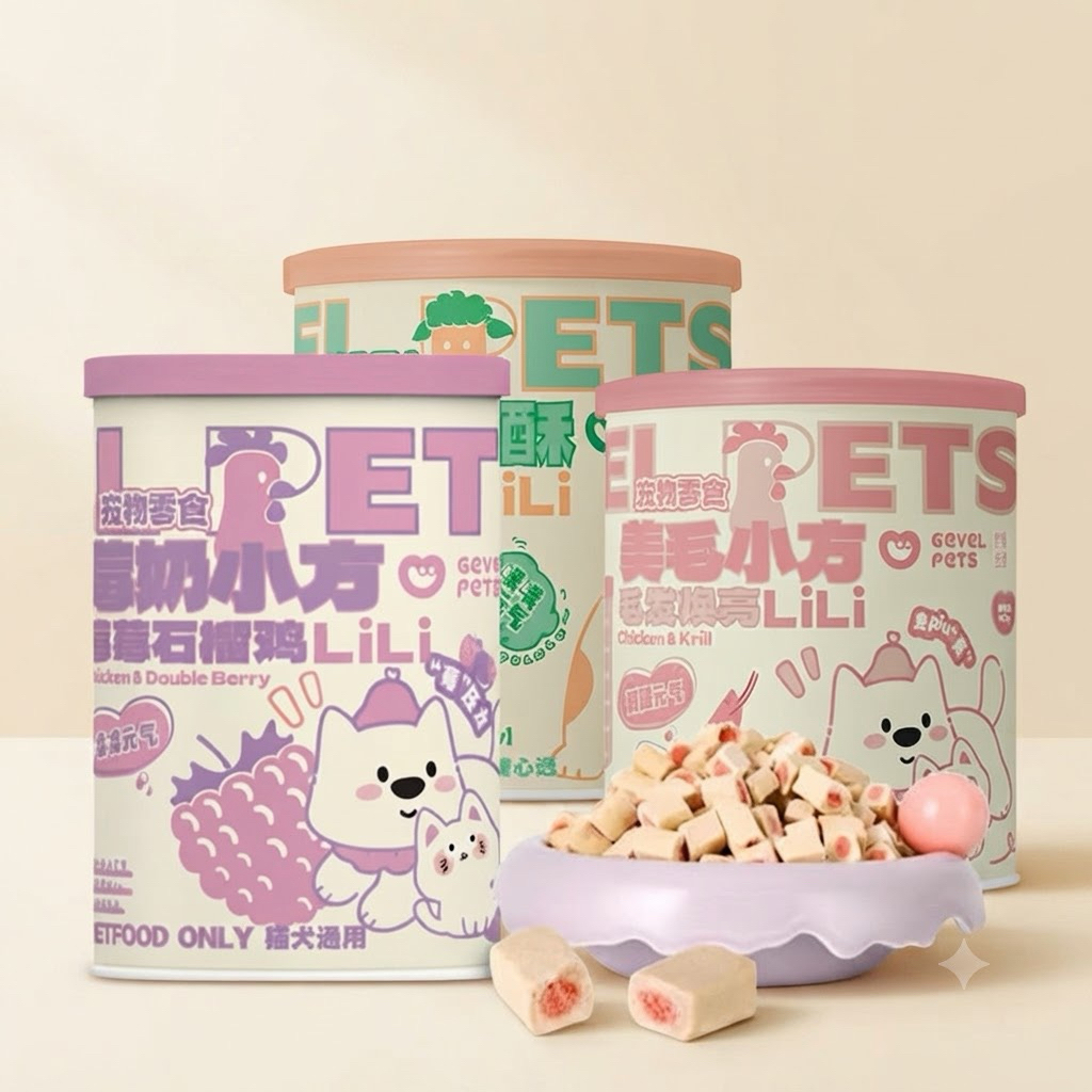 ขนมฟรีซดรายแบรนด์ Gevel Pets (50gx1)