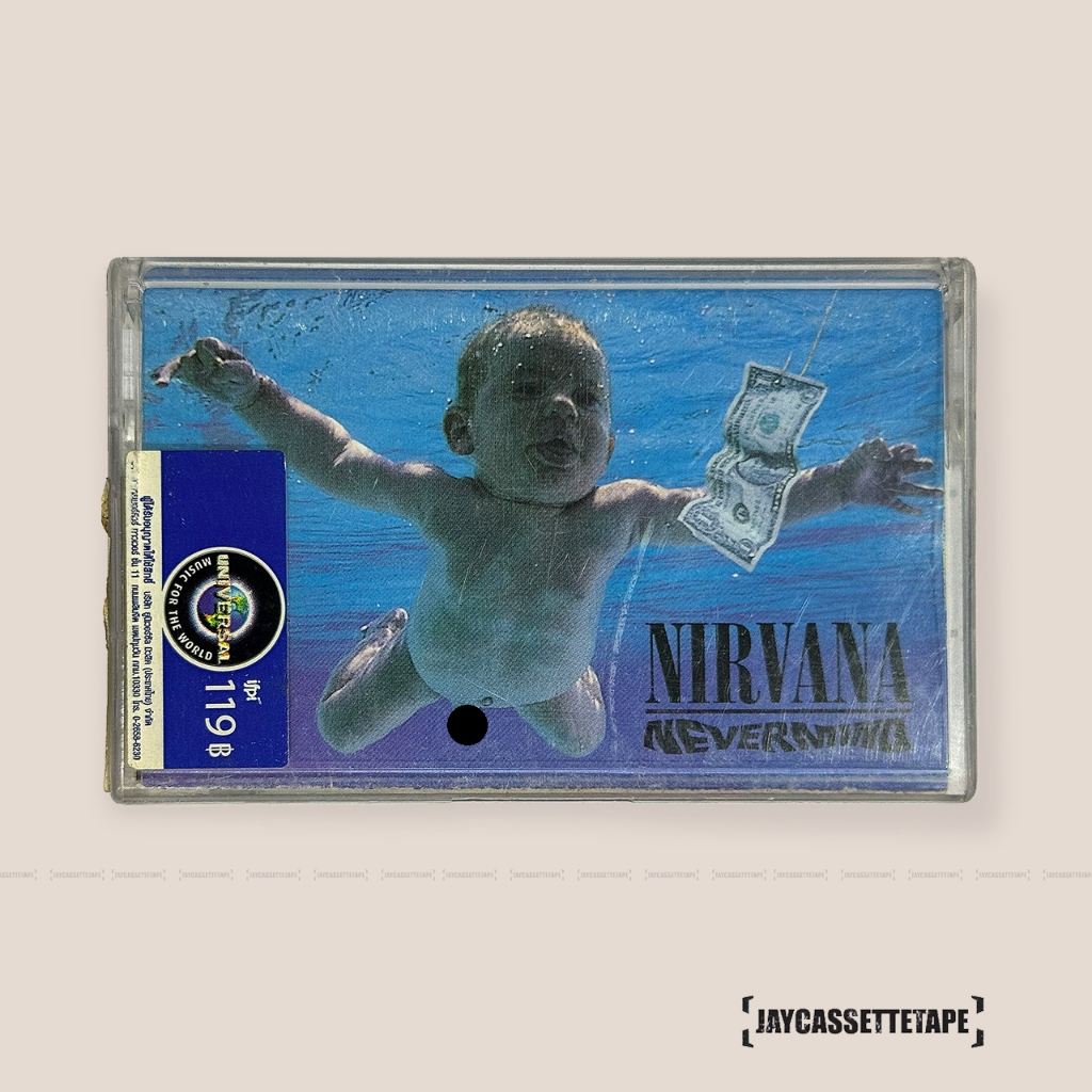 Nirvana อัลบั้ม Nevermind เทปเพลง เทปคาสเซ็ท Cassette Tape เทปเพลงสากล