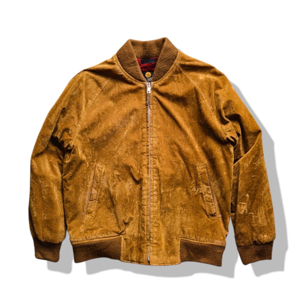 Billborn Suede Bomber Jacket(M) มือสอง รอบอก 40”