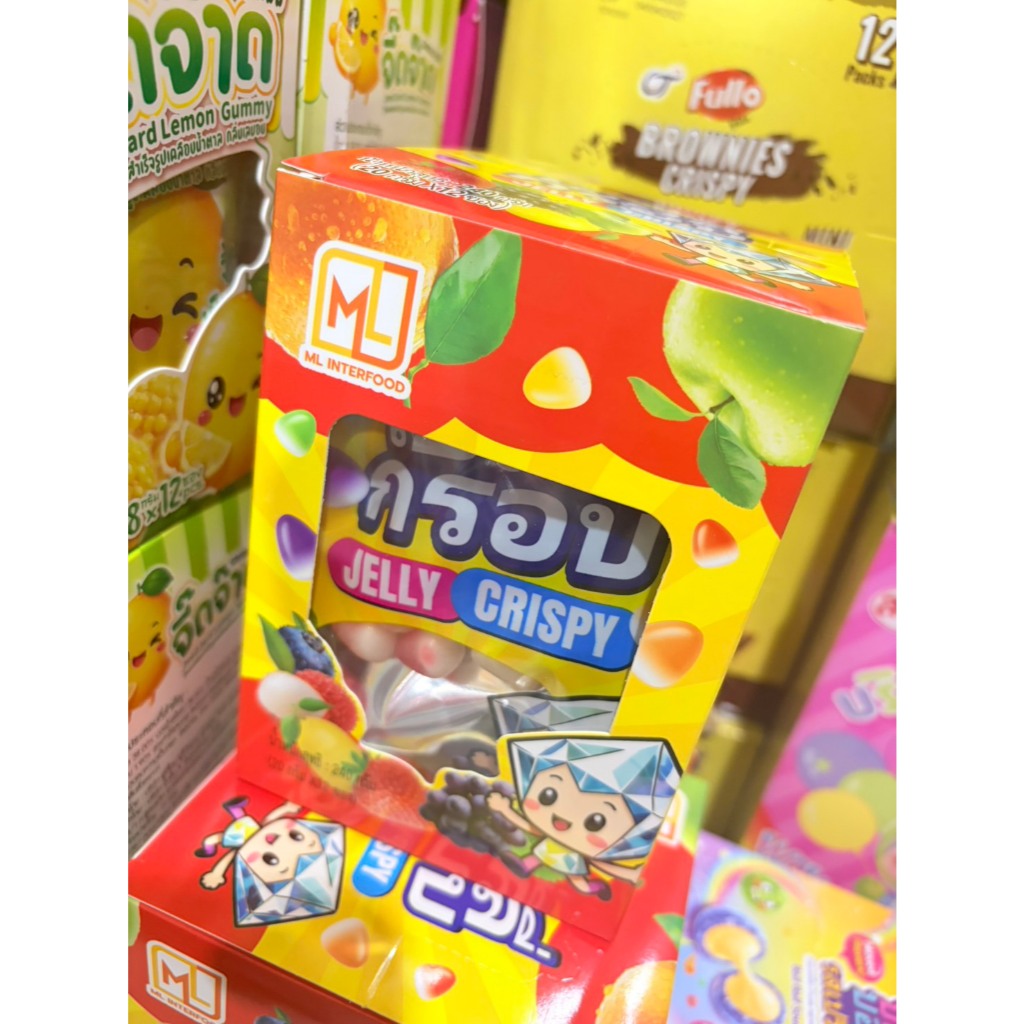 เยลลี่กรอบ  JELLY CRISPY  12 ชิ้น