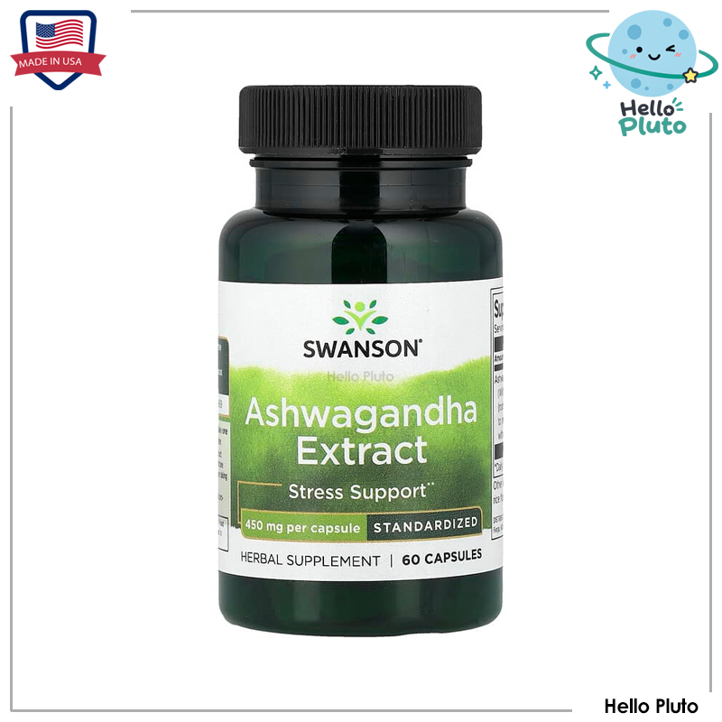 Swanson, Ashwagandha Extract, Standardized, 450 mg, 60 Capsules