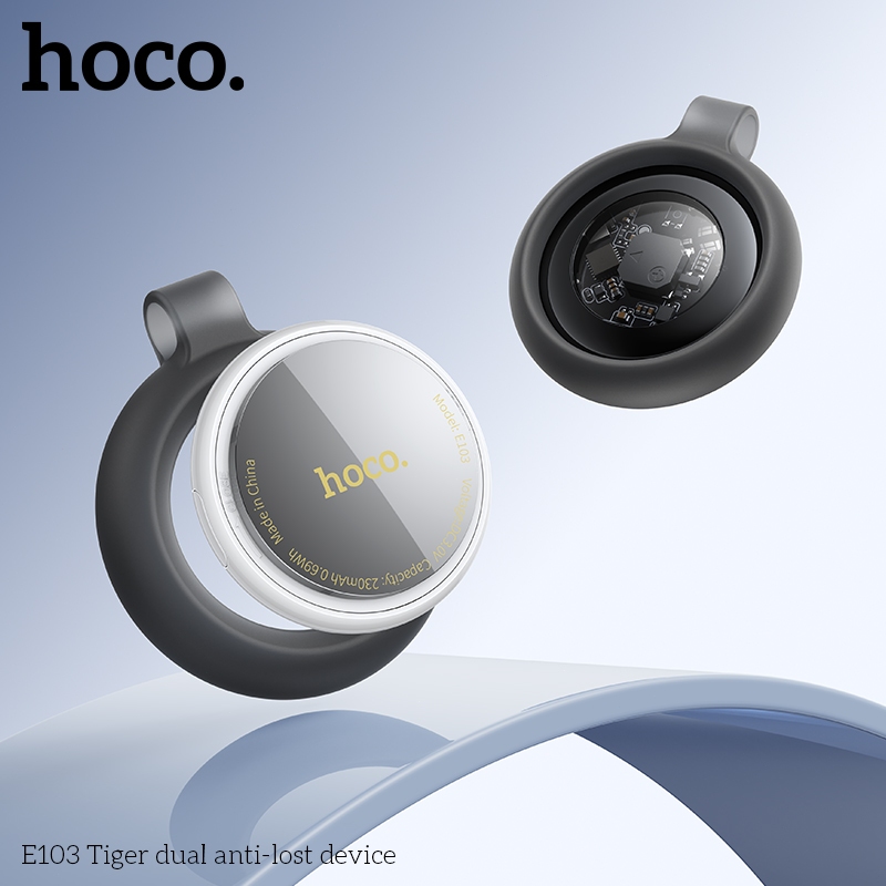 HOCO E103 GPS Tracker อุปกรณ์ติดตามสิ่งของ กันของหาย รองรับ iOS Android ใช้กับ Find My พร้อมเคสพวงกุญแจ