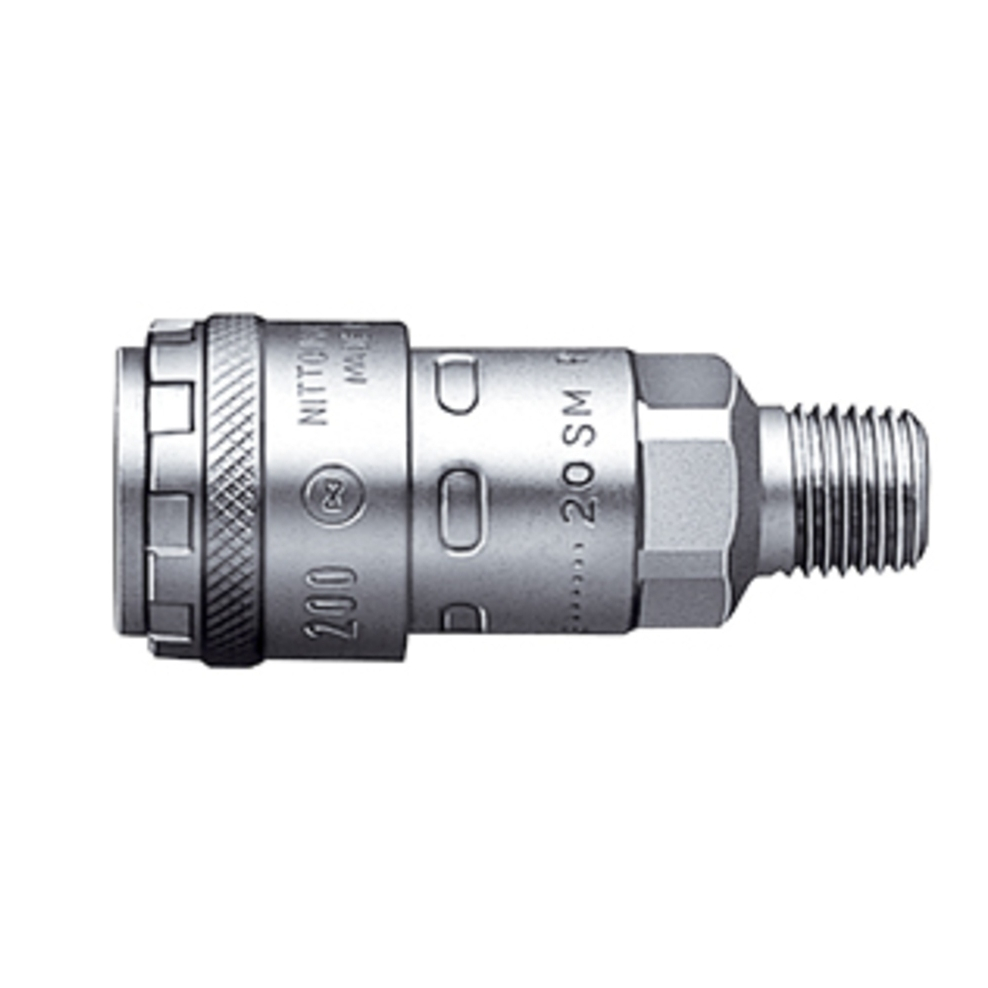 NITTO KOHKI ข้อต่อสวมเร็ว คอปเปอร์ลม (ONETOUCH)รุ่น 200-20SM/200-30SM/200-40SM เกลียวนอกของแท้100%นำเข้าจากประเทศญี่ปุ่น