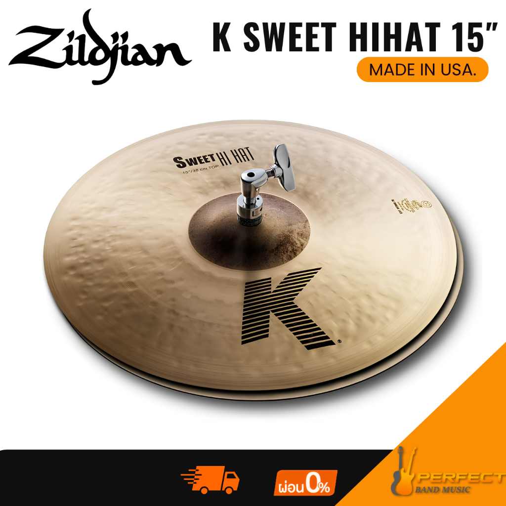 ฉาบ Zildjian K Sweet Hihat 15″ Made in USA. * กรุณาสอบถามก่อนสั่งซื้อ *