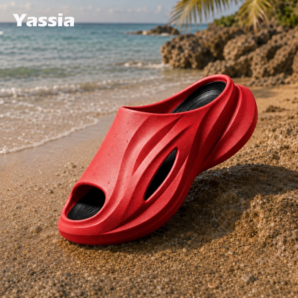 YASSIA Pojie รองเท้าแตะผู้ชาย ใส่สบาย พื้นหนา ระบายอากาศ น้ำหนักเบา กันลื่น แฟชั่น