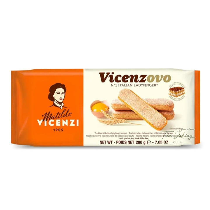 Vicenzi วิเชนซี วิเชนโซโว เลดี้ ฟิงเกอร์ส Vicenzovo 200ก. แพ็ค 24 ชิ้น
