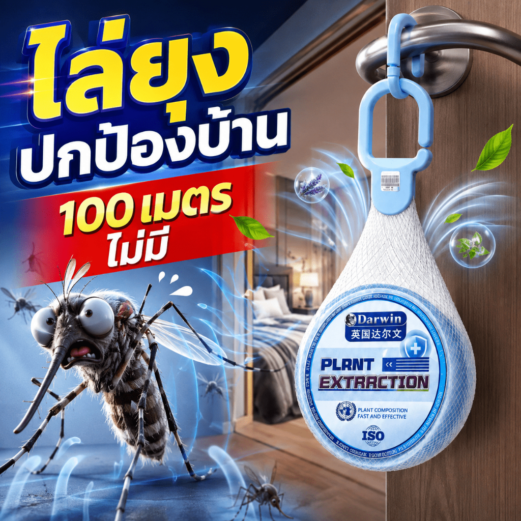 เปิดแล้วแขวนได้เลย ที่ไล่ยุง กลิ่นไล่ยุง ซื้อ 2 แถม 1ปล่อยกลิ่นอย่างต่อเนื่อง ใช้ได้หลายจุดในบ้าน