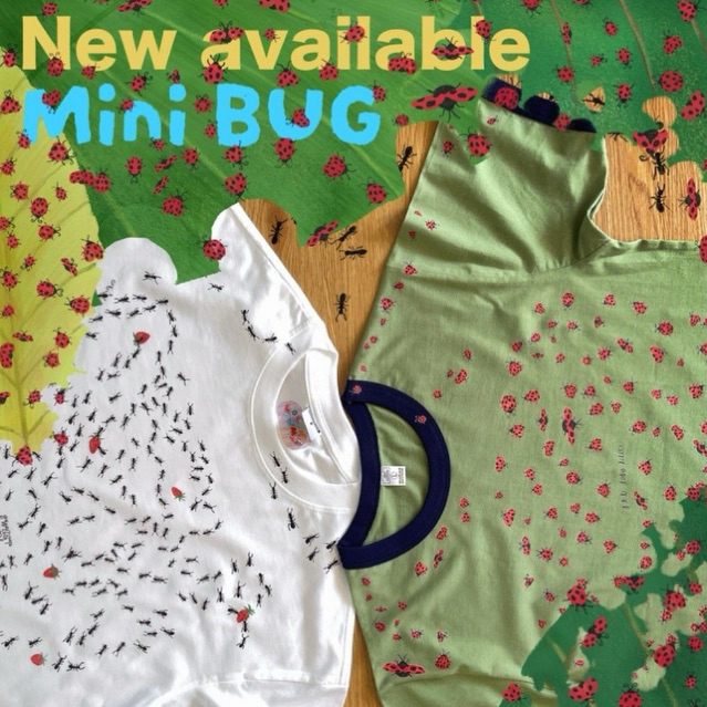 (pre-orderรอบ2)เสื้อ mini BUG collection by lockerdump 🐞🐜🍓🍂