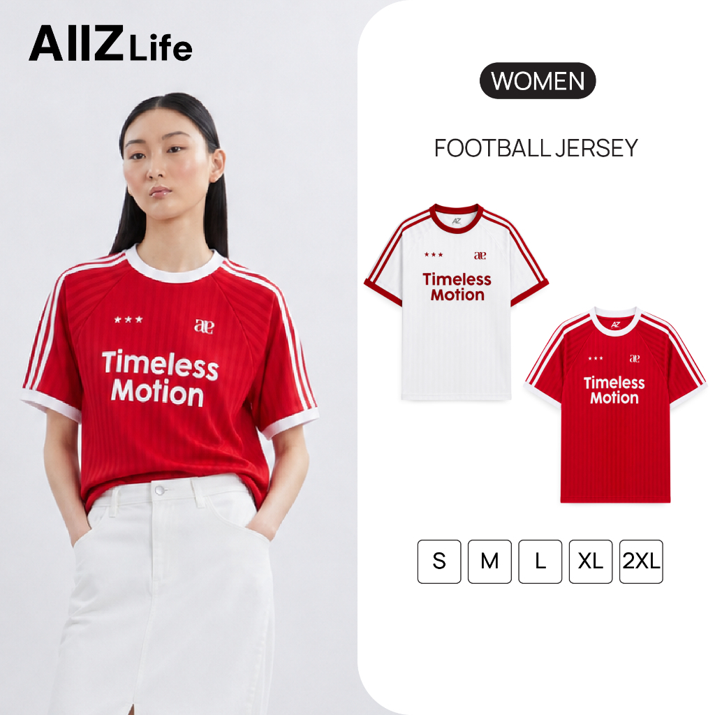AIIZ (เอ ทู แซด) - AIIZ เสื้อยืดคอกลมฟุตบอลผู้หญิง AIIZ Women's Football Jersey