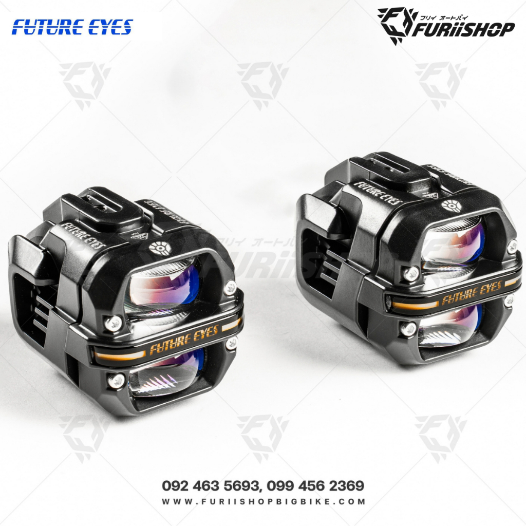 ชุดไฟสปอร์ตไลท์เสริมสำหรับรถมอเตอร์ไซค์ FUTURE EYES X80 PRO 120W
