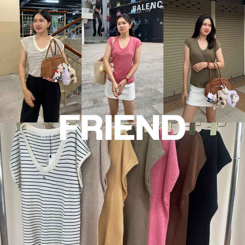 12FEBRUARY | FRIEND KNIT TOP - Godang Clearance Sale