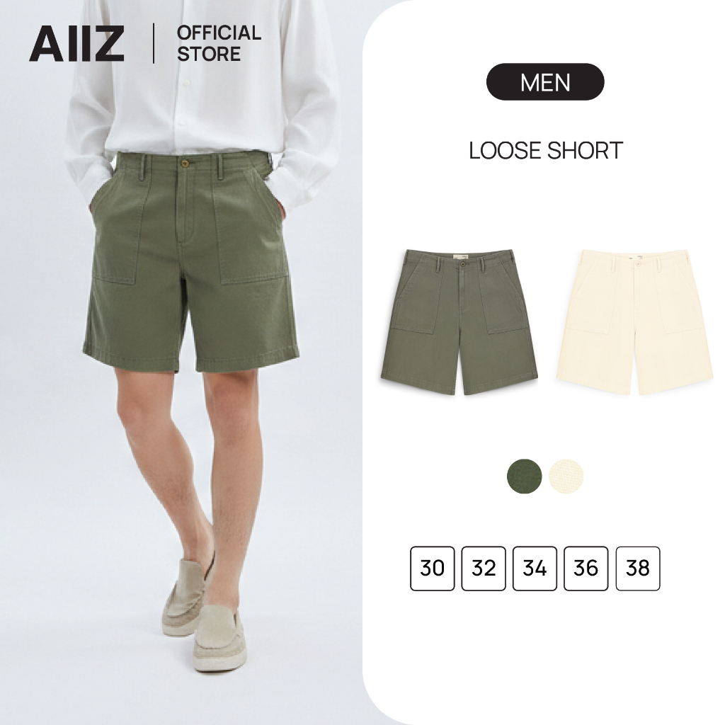 AIIZ กางเกงผู้ชายขาสั้น ทรงหลวม AIIZ Men's Loose Shorts