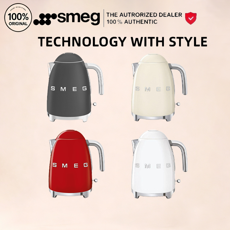 Smeg Electric Kettle กาต้มน้ำไฟฟ้า ดีไซน์เรโทรอิตาเลียน ความจุ 1.7 ลิตร ของแท้100% ตัวแทนจำหน่าย